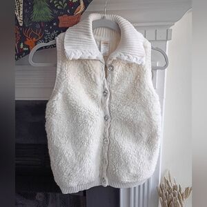 Gymboree L 10/12 Cream Sweater Vest